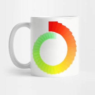 Infinity spiral red to green Mug